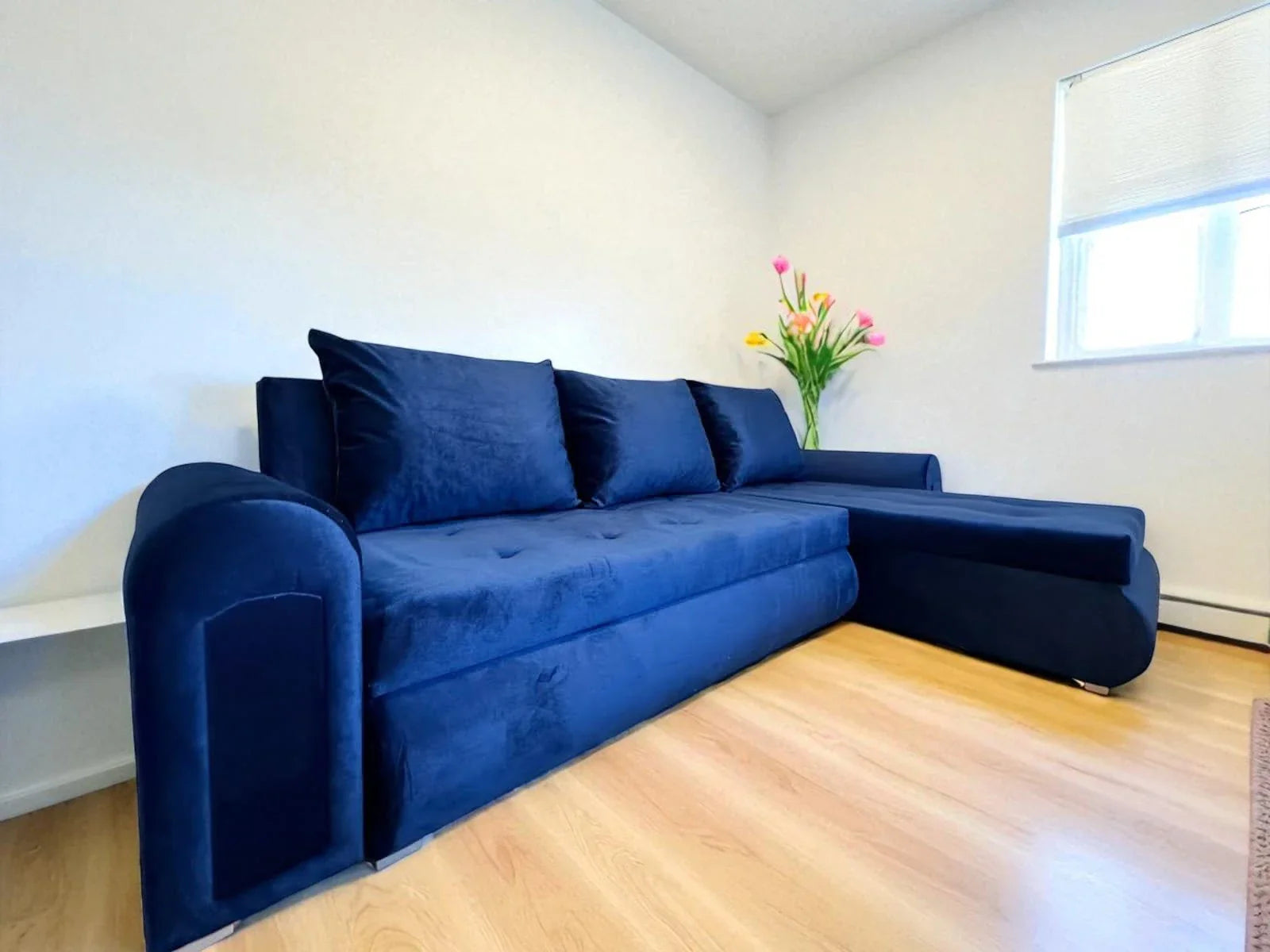 Reversible L-Shape Corner Sofa Bed | Double Storage