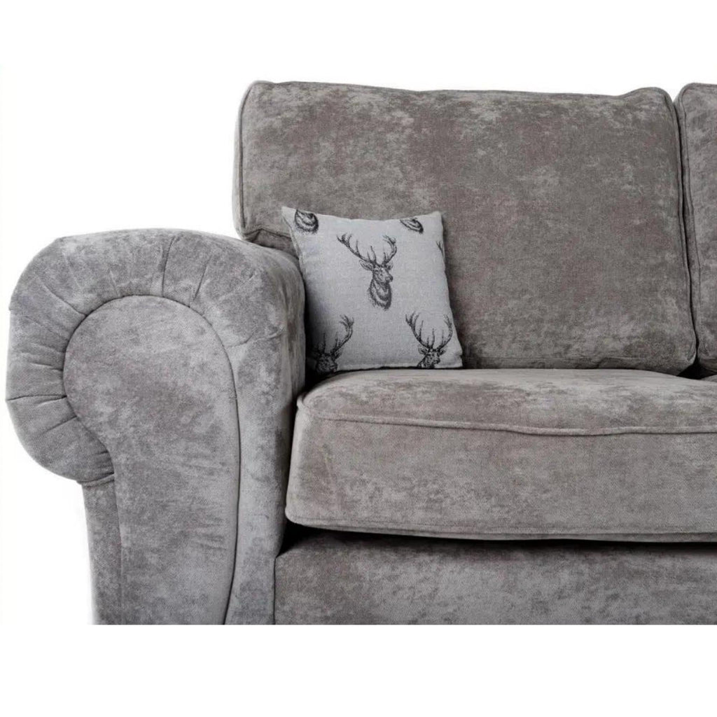 Verona Full Back 3+2 Seater Sofa Set – Grey