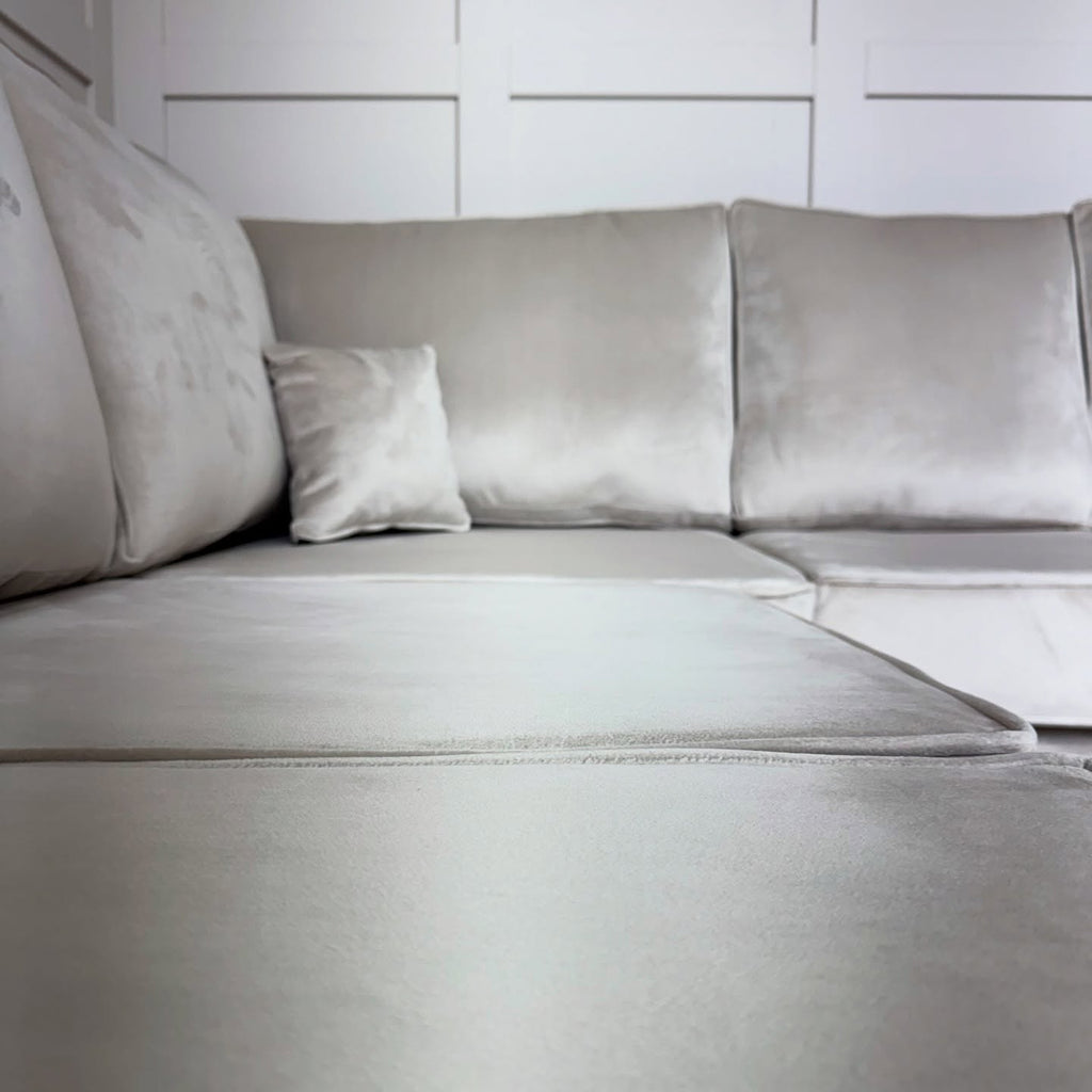 Layla Corner Sofa – Velvet Sofa in Multiple Colours
