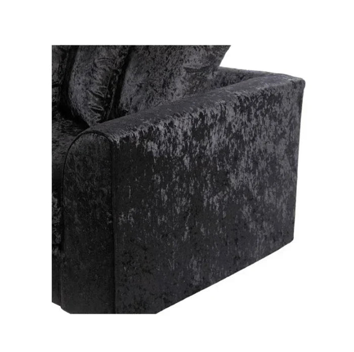 Dylan Crush Velvet 4 Seater Single Arm Left Right Hand Corner Sofa
