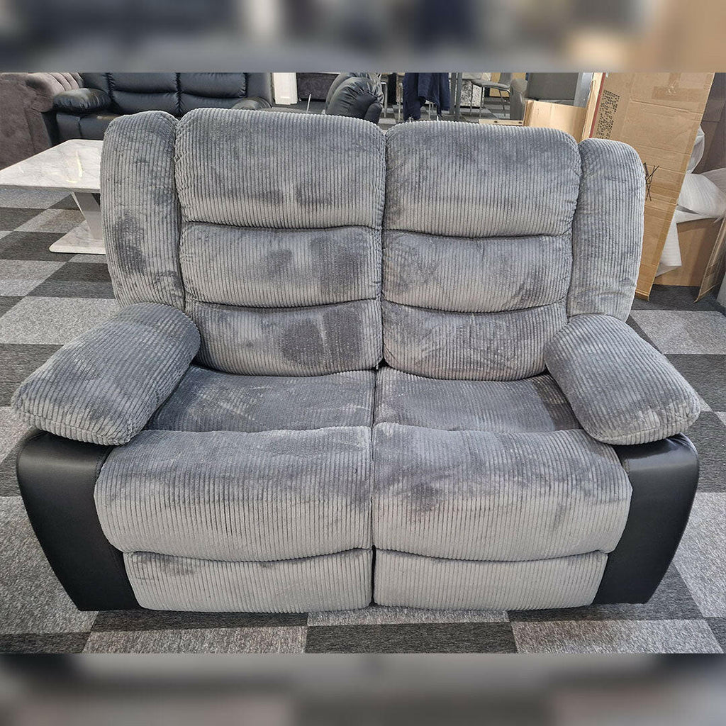 Rio Grey Cord Fabric Recliner Sofa Set – 3+2 Seater
