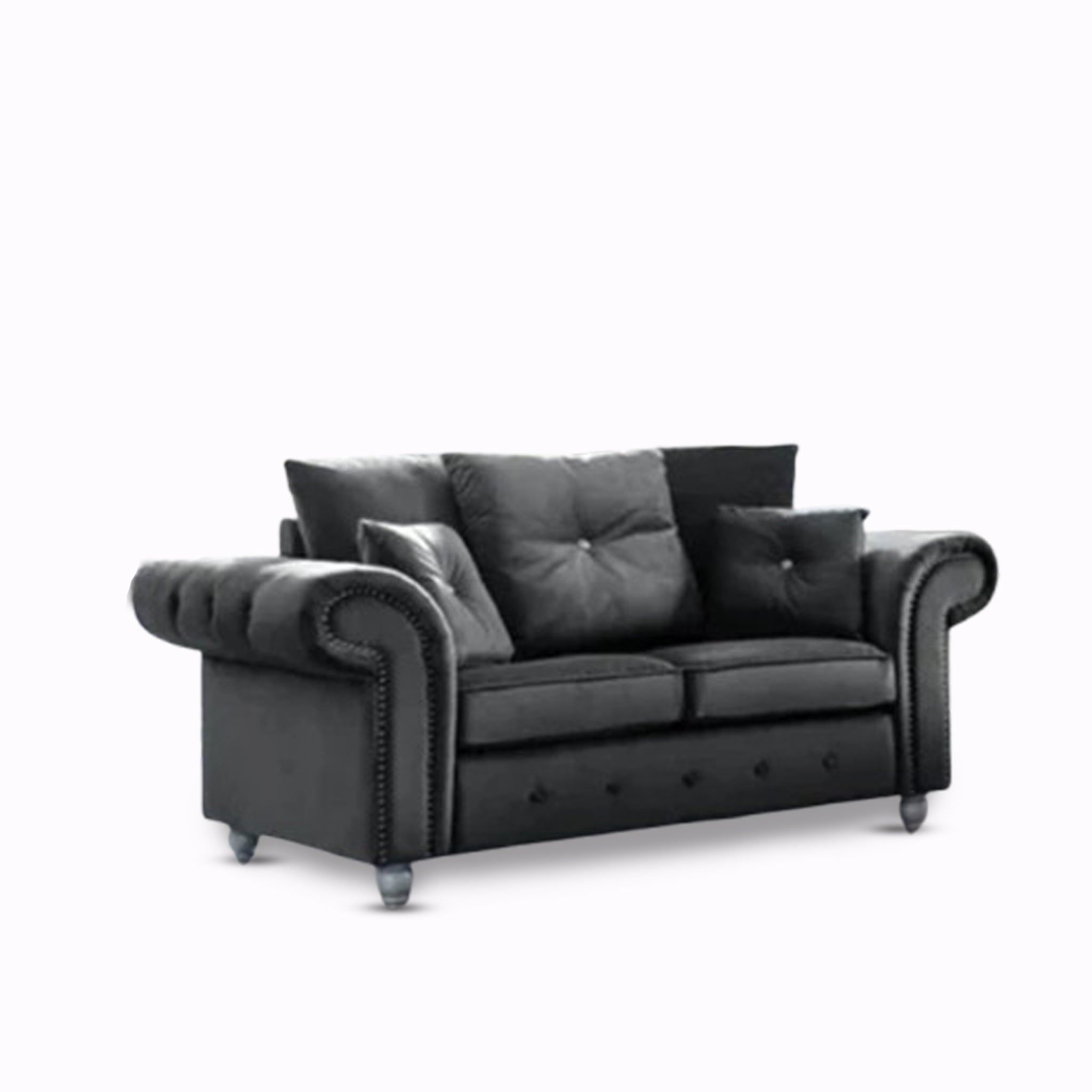 Ashwin Modern 2-Seater Fabric Sofa