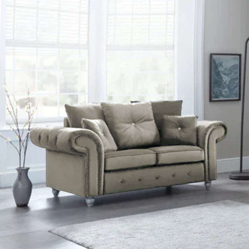 Ashwin Modern 2-Seater Fabric Sofa
