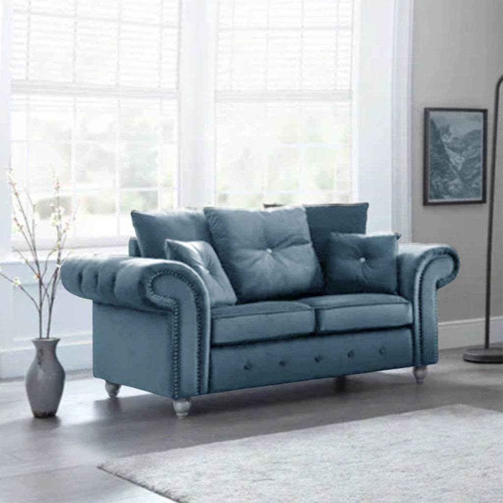 Ashwin Modern 2-Seater Fabric Sofa