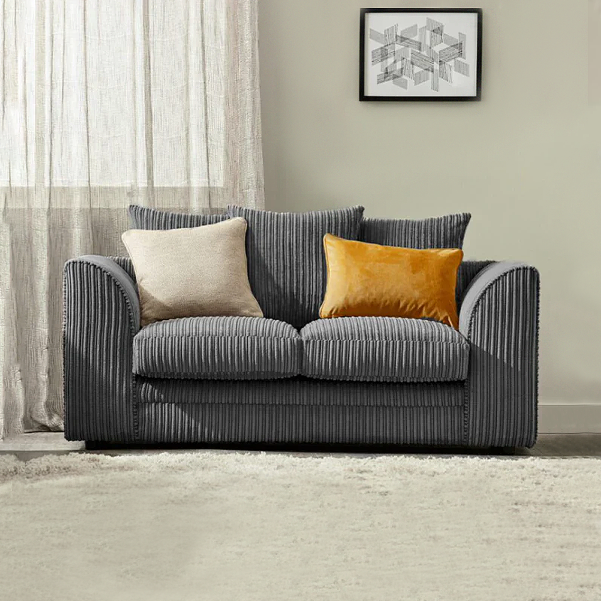 Byron Jumbo 2 Seater Sofa - Extra Large Comfort Seating