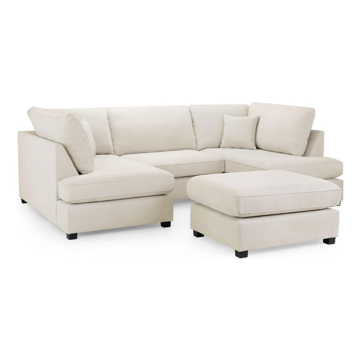 U-Shaped Cinema Sofa Bed – Plush  Fabric