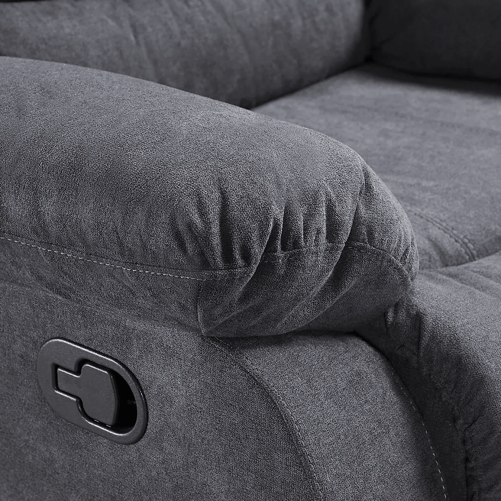 Fabric Recliner Sofa Arm Chair Grey