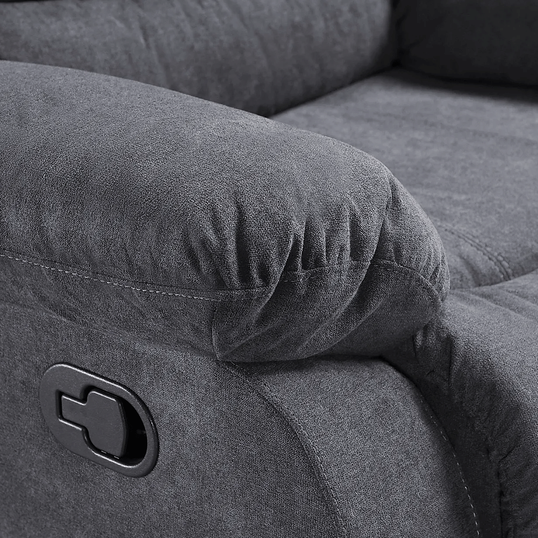 Fabric Recliner Sofa Arm Chair Grey