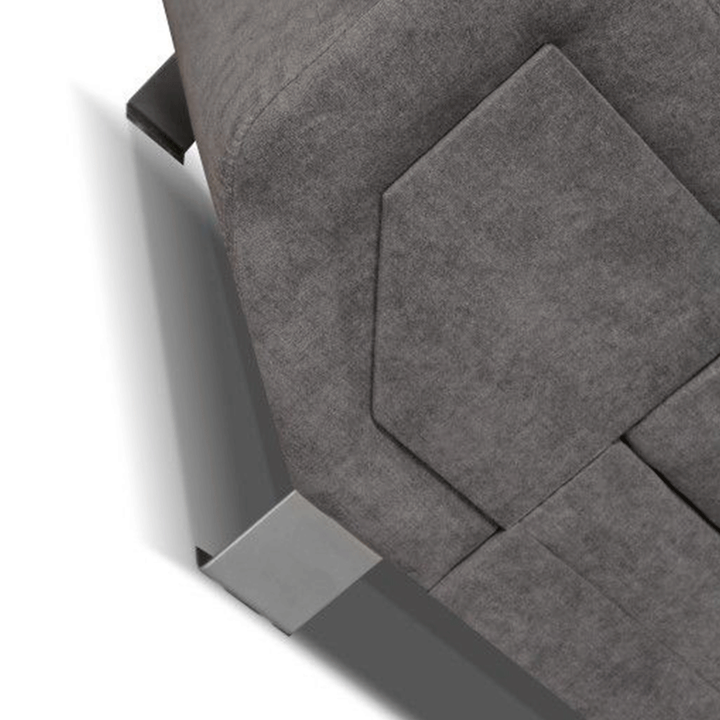 Arctic Corner Sofa Bed Grey Fabric | Large Corner Sofa | Modern Living Room Furniture UK