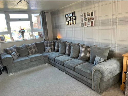 7 Seater Verona Scatter Back Corner Sofa