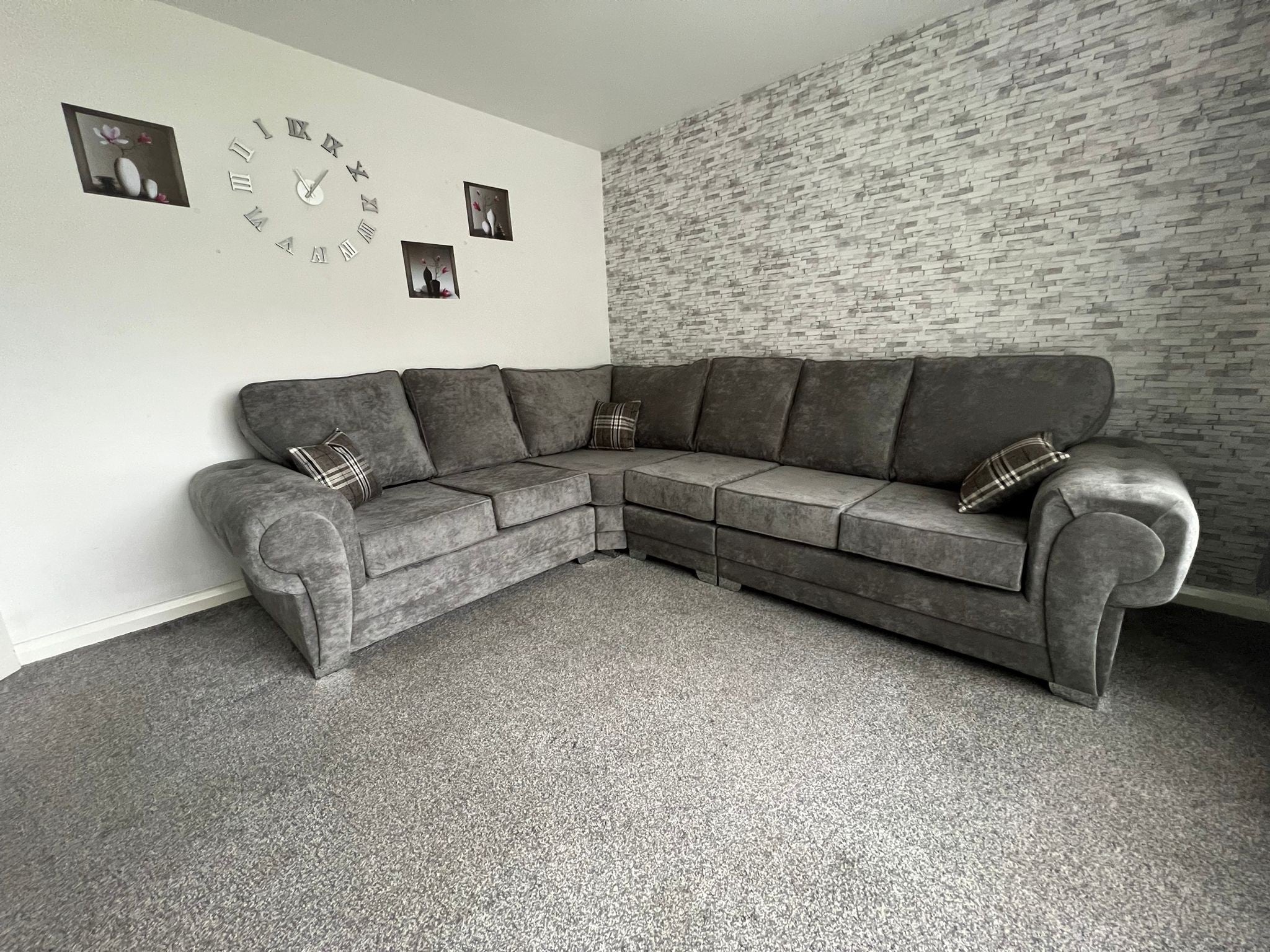 New Verona 6 Seater Full Back Corner Sofa