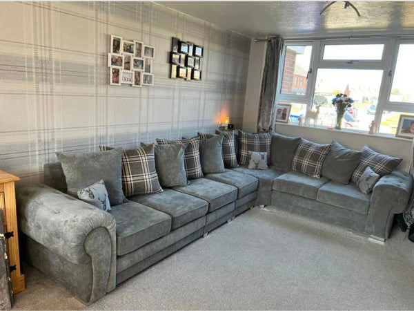 7 Seater Verona Scatter Back Corner Sofa