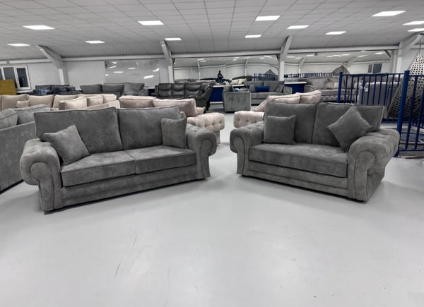 Verona 3+2 Seater Sofa Set – Grey Kensington