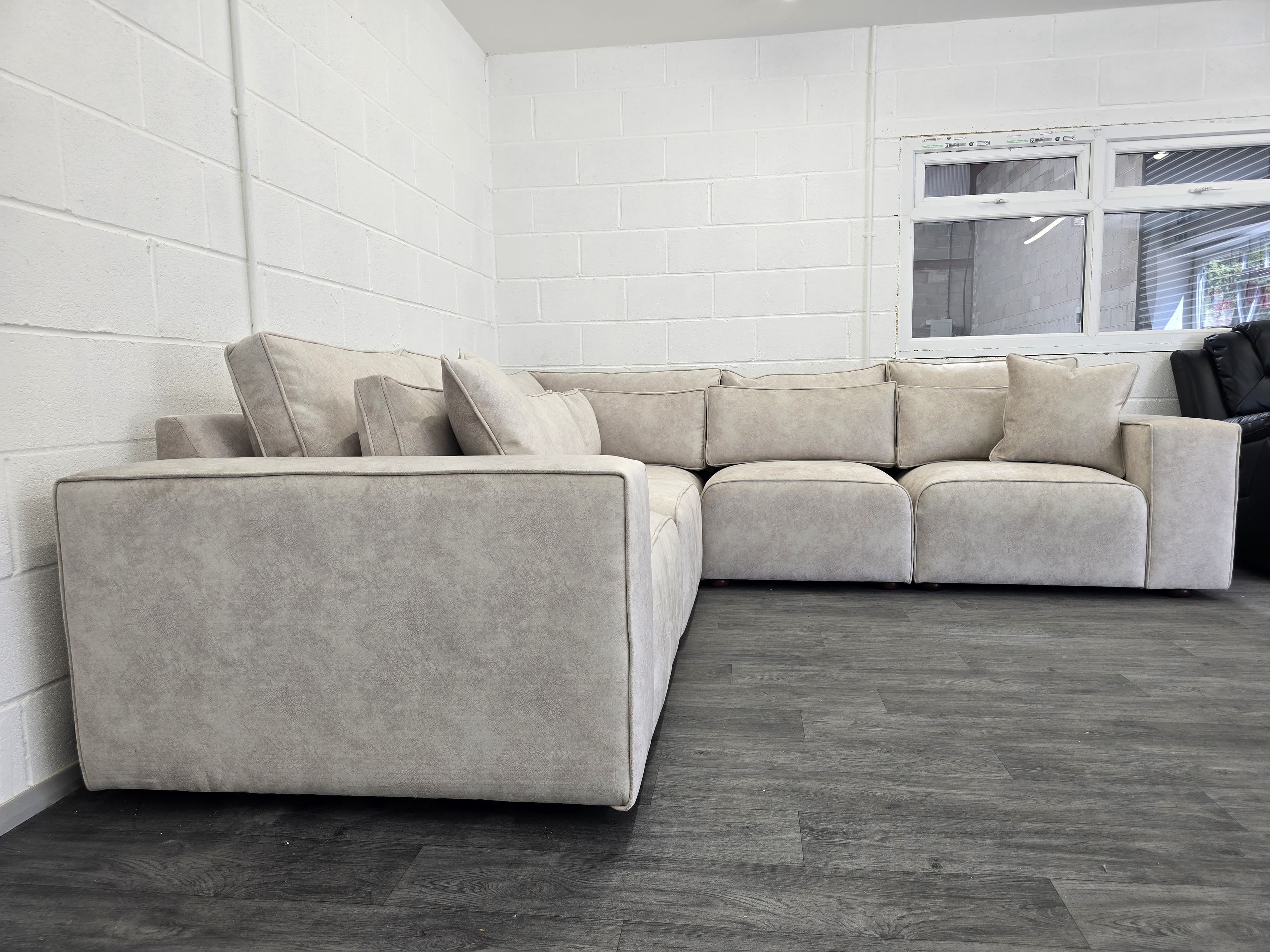Cube Modular Corner Sofa - Cream Naple Fabric