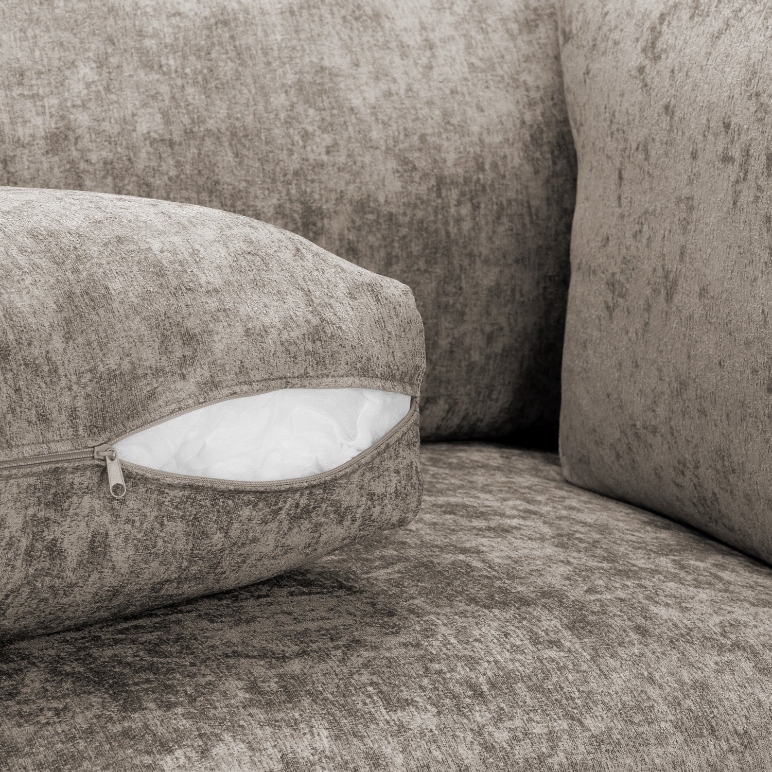 Bishop U-Shape Kensigton Scatter Back Moveable Footstools Rolled Arms Sofa