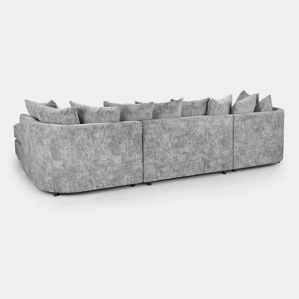 Bishop U-Shape Kensigton Scatter Back Moveable Footstools Rolled Arms Sofa