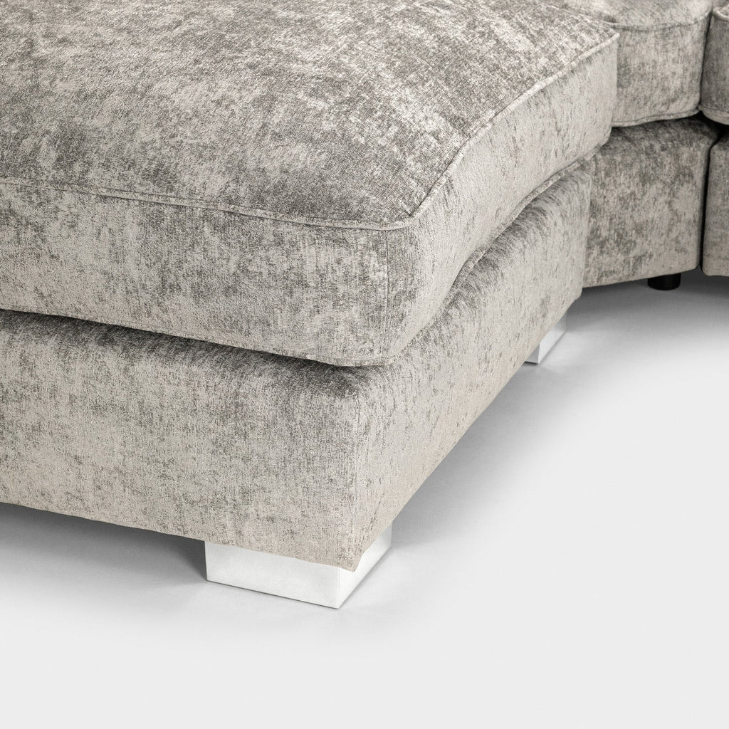 Bishop U-Shape Kensigton Scatter Back Moveable Footstools Rolled Arms Sofa