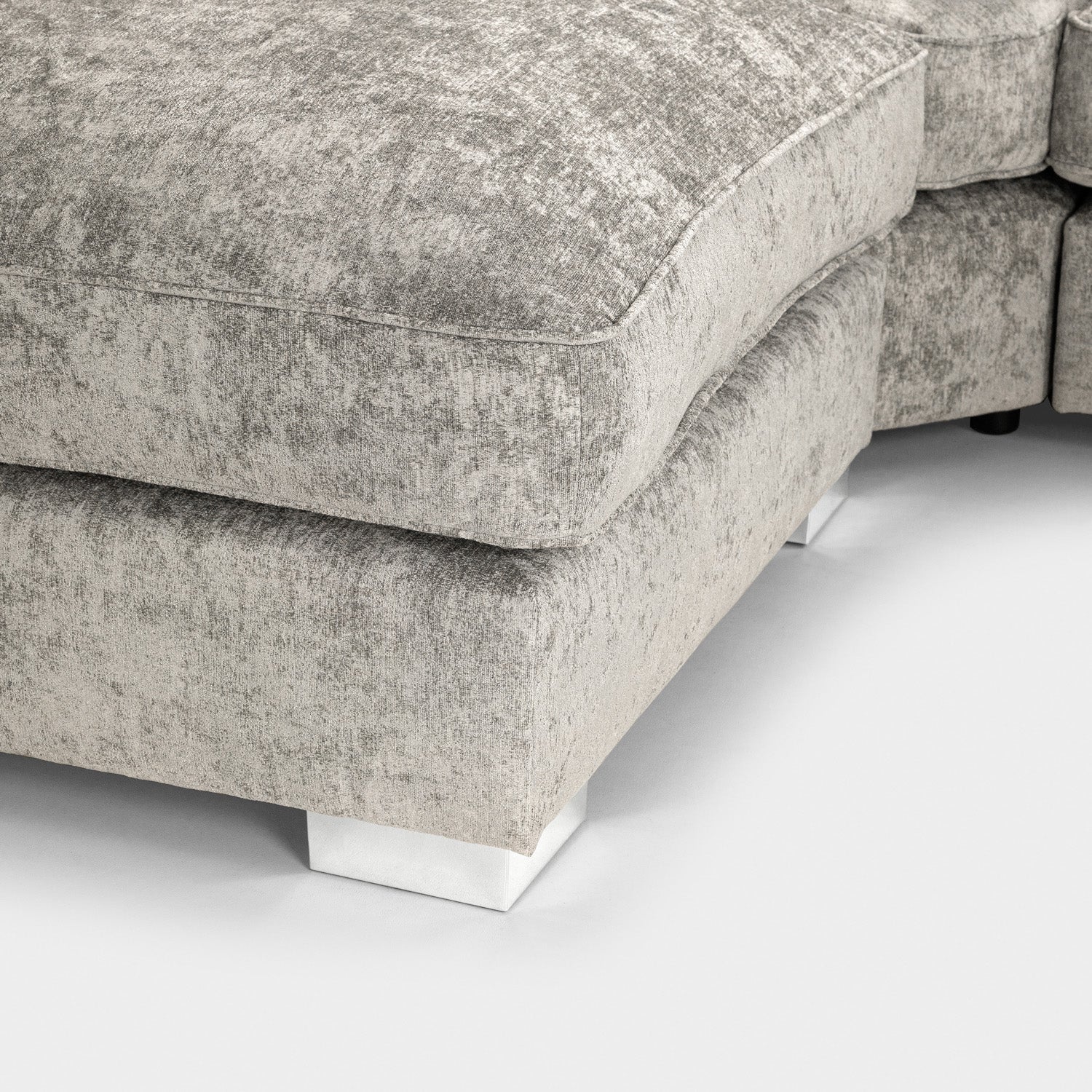 Bishop U-Shape Kensigton Scatter Back Moveable Footstools Rolled Arms Sofa