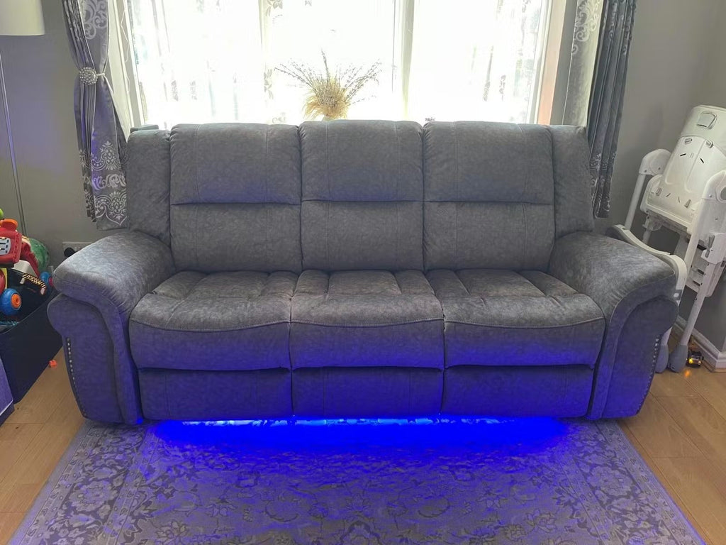 Berlin Fabric Electric Recliner Sofa 3+2 Seater
