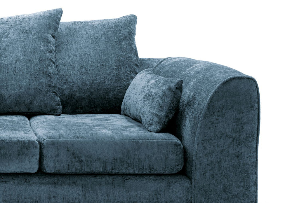 Dilano Chenille Fabric Corner Sofa Left or Right Facing L-Shaped Sofa