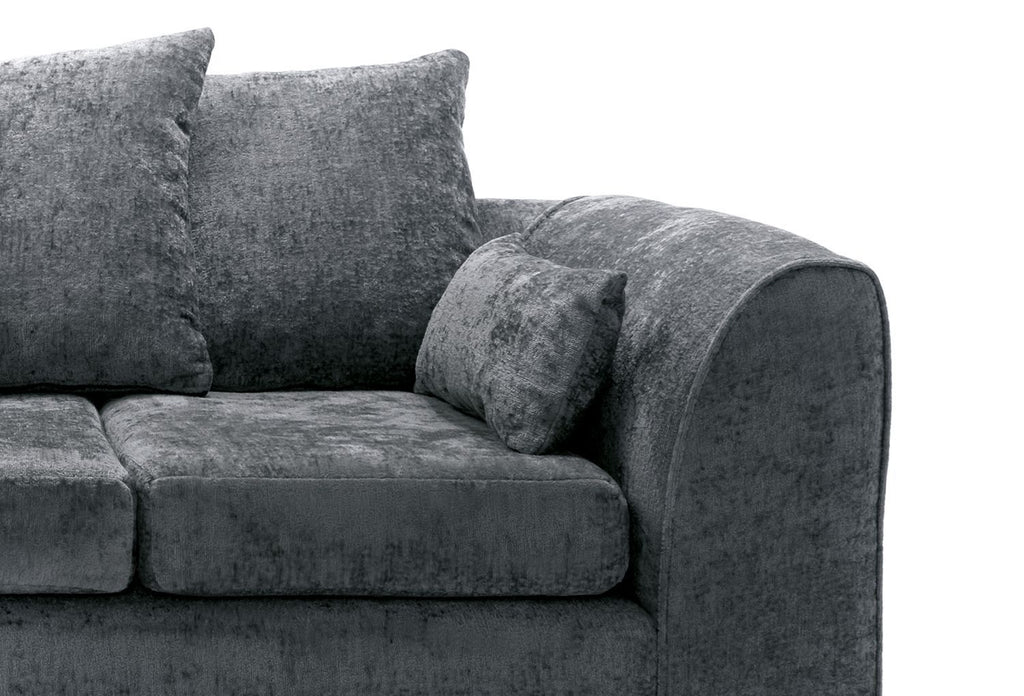 Dilano Chenille Fabric Corner Sofa Left or Right Facing L-Shaped Sofa